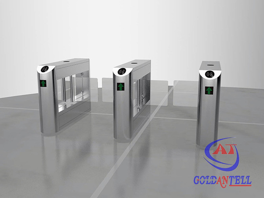Dual-core Movement / Passage Indicator Swing Turnstile Gate Under IC / ID Card , Ticket System Control