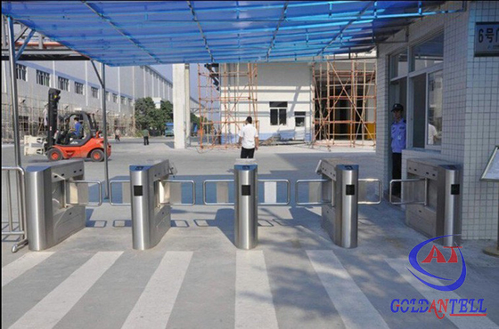 Dual-core Movement / Passage Indicator Swing Turnstile Gate Under IC / ID Card , Ticket System Control