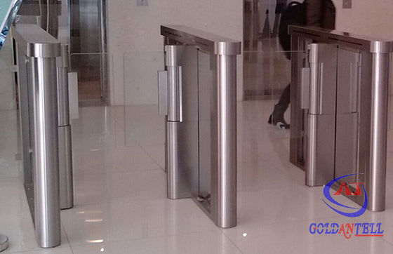 Card / Wrist Bands Reader Electronic Turnstile Door 304 Stainless Steel Custom
