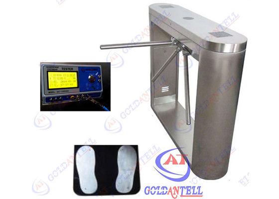 Semi automatic Stainless Steel Half Height Turnstiles , waist high turnstile