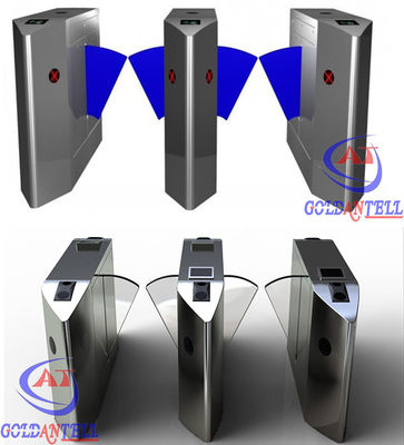 RS485 Flap Wing Barrier Double Turnstile Subway 30-40 Persons / Min