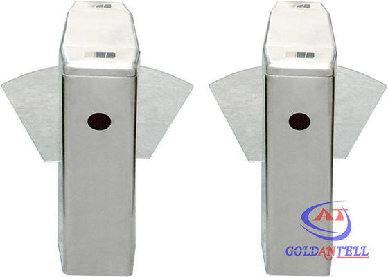 Bus station RFID Turnstile Flap Barrier Gate with counter system QR code / Bar code reader