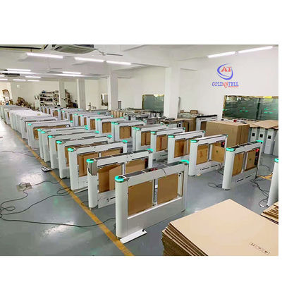 304 Stainless Steel Flap Barrier Gate 1200mm with Barcode System