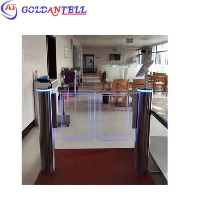ZK Face Recognition Swing Barrier Gate 1400mm Stainless Steel IP54