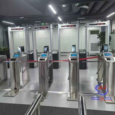 Stat-Check 3-Arm Rotating Barrier ESD Safety Turnstile for Semiconductor Plant and PCB Assembly Line CE