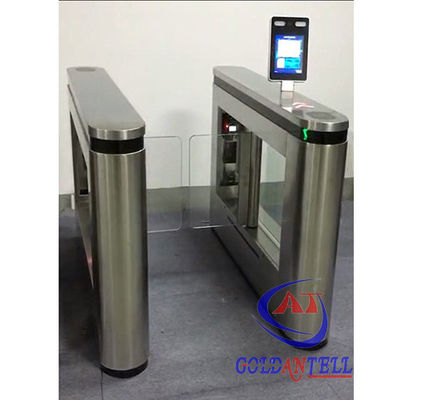 One Way Entry Gates Facial Recognition Turnstile DC24V Brush Motor With Multi Function