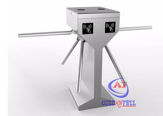 Full Automatic Drop Arm Turnstile Gate Double Chips Bi - Directional Three Roller