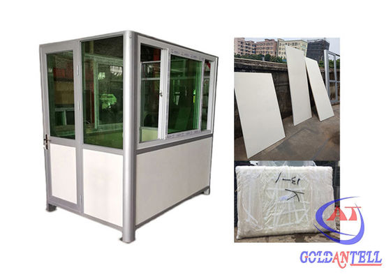 Portable Window 2M Steel Prefab Security Guard House Flexible