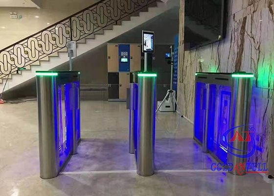Sistema doppio del controllo di accesso di Digital della barriera dell'oscillazione del cancello girevole del portone di velocità dei motori dell'ingresso stretto