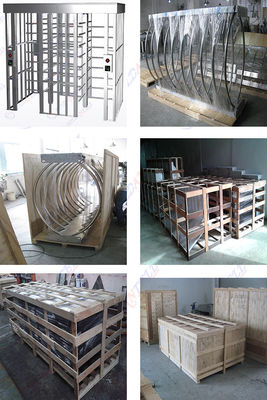 Bar Code / Bimetric Full Height Door All In One System Indoor Entrance Gate RS485