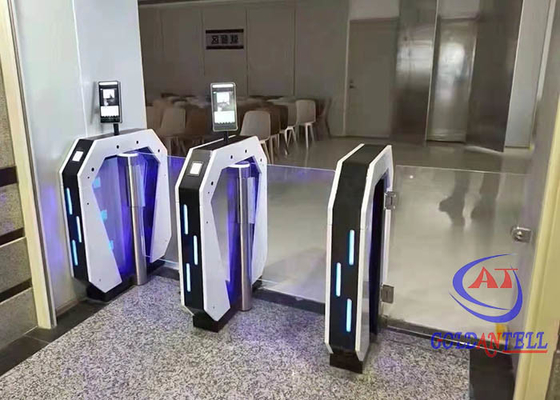 Personalizzi il portone del cancello girevole dell'oscillazione della velocità del portone del cancello girevole di sicurezza del ODM dell'OEM per la scuola del cinema della palestra