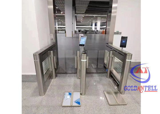 Ingresso ufficio 304 Swing Speedgate in acciaio inossidabile Turntile di alta sicurezza Controllo di accesso pedonale