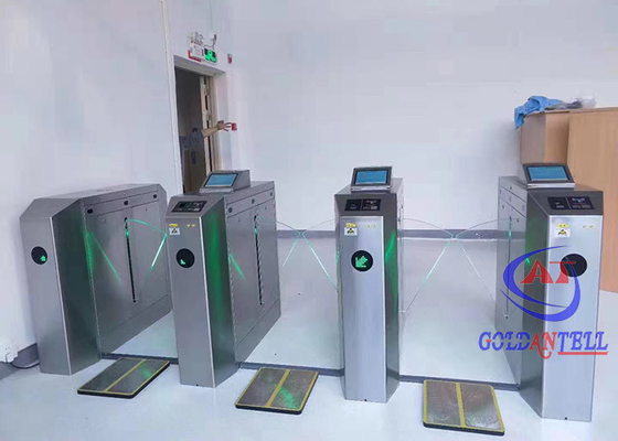 Il portone pedonale LED del cancello girevole di anti panico il sistema del portone del cancello girevole di orientamento ESD dei semafori