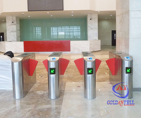 Lettore di schede direzionale del cancello girevole RFID del supermercato della Bi di acciaio rapido con il sensore di IR