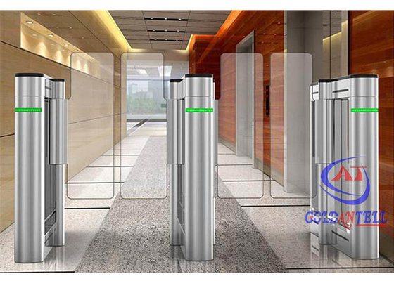 Regolatore a doppio canale Swing Barrier Gate dell'alto cancello girevole ottico di vetro del deflettore per l'uscita