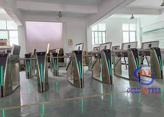 Acciaio inossidabile del controllo di accesso ruggine all'aperto dei cancelli girevoli dell'anti con le luci del LED