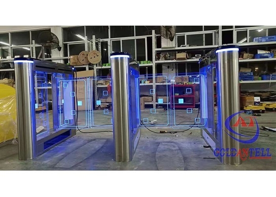 Portone a basso rumore della barriera del cancello girevole del ripristino automatico della palestra del controllo di accesso del portone del cancello girevole di RFID