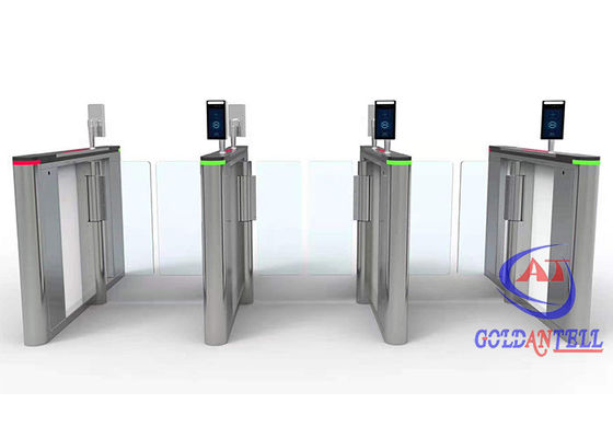 Crowd Control Passport Scanning Turnstile Swing Checkpoint Automatic For Immigration Hall