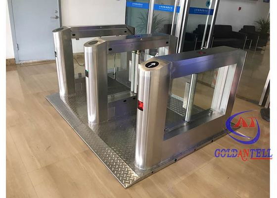 Porta di vetro biometrica del cancello girevole dell'edificio per uffici del cancello girevole dell'impronta digitale RFID