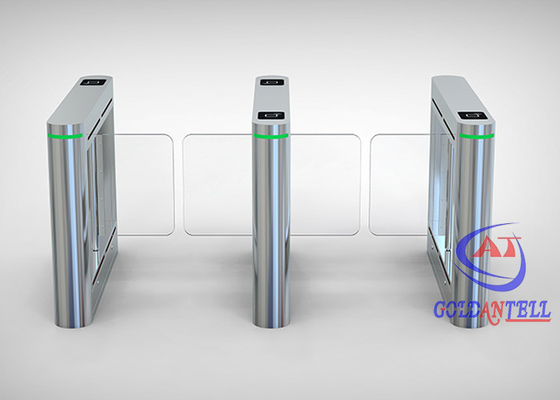 Materiale dell'interno/all'aperto di acciaio inossidabile di larghezza di Wing Pedestrian Turnstile Gate 900mm del doppio