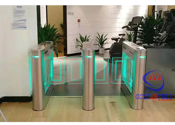 Portone pedonale elettronico di lusso del cancello girevole con il deflettore automatico della carta di NFC RFID