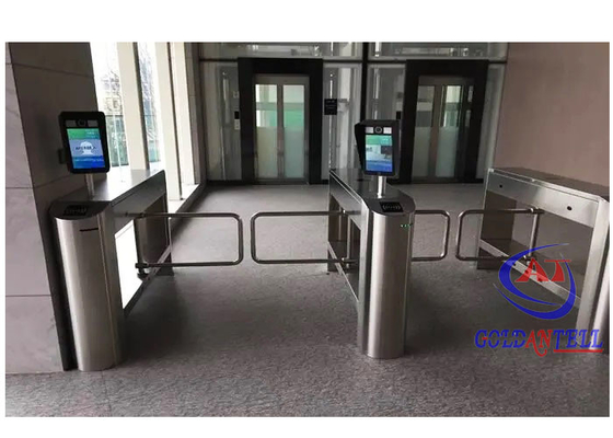 Porta di barriera oscillante impermeabile all'aria aperta con lettore di codice QR RS485