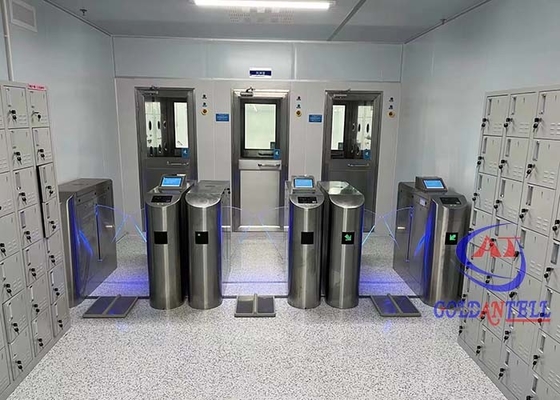 Hotel Face Recognition Swing Barrier Gate Bidirectional Bar Code Entrance Door