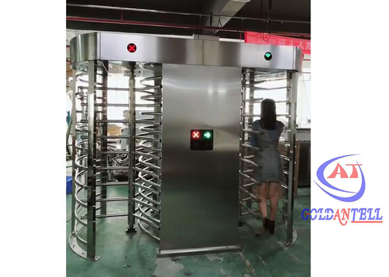 304 in acciaio inossidabile vetro rotabile Full High Turnstile Double Channels Gym Gate Locking System Grado di sicurezza