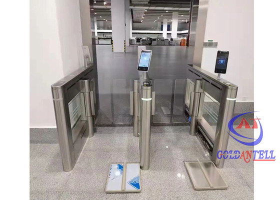Ingresso ufficio 304 Swing Speedgate in acciaio inossidabile Turntile di alta sicurezza Controllo di accesso pedonale