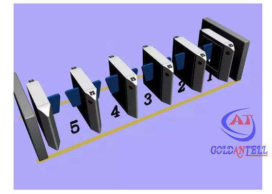 Porta di barriera automatica ad alto livello di sicurezza con riconoscimento delle impronte digitali / faccia