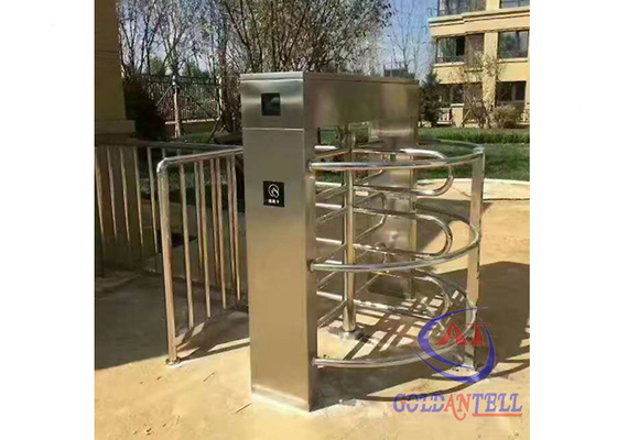 portone elettromagnetico biometrico all'aperto impermeabile della vita del cancello girevole di accesso dell'entrata, barriere trasversali dei pali