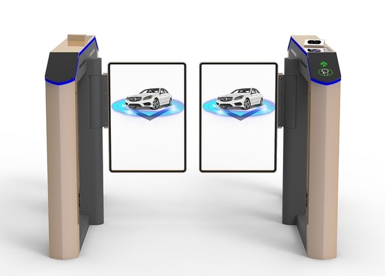 304 SS Tornitura di porta ad alta velocità per la sicurezza e il controllo dell'accesso Alta velocità 35-40 persone al minuto con porta pubblicitaria