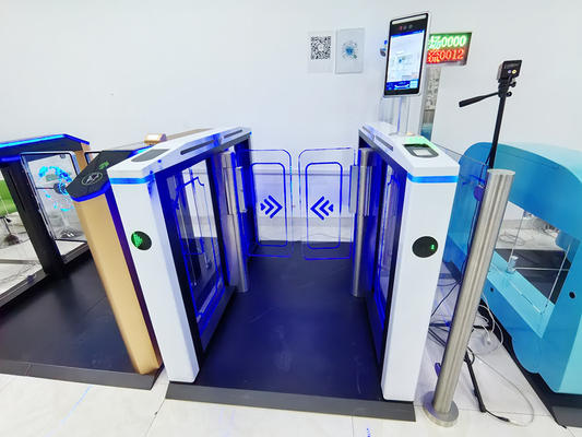 Riconoscimento facciale Porta girante Alta sicurezza Fast Pass Biometrico lettore di carte RFID