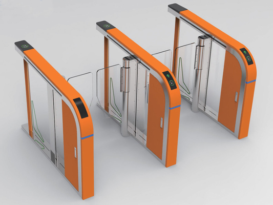 Ingresso automatico Tornitore di porta a velocità rapida RS485 35-40 Persona / minuto per ufficio