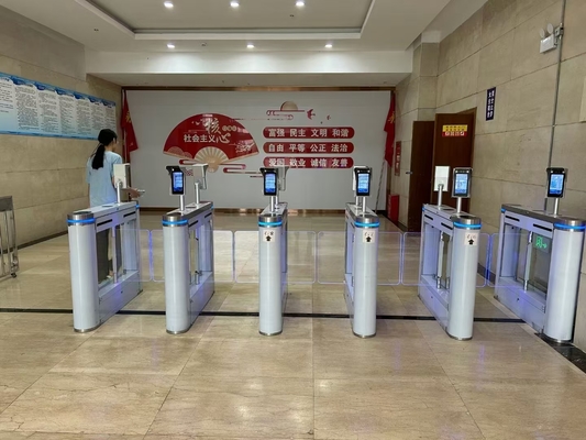 Office Speed Lane Turnstile Card Finger Facial QR Code Orario di presenza Controllo di sicurezza