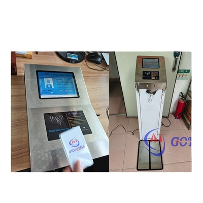 Porta ESD con lettore di schede RFID 8 pollici schermo testatore di cinghia del polso