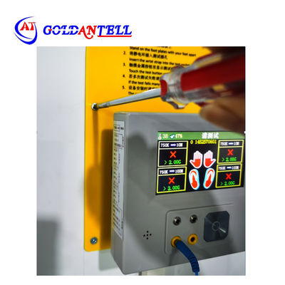 300mA ESD Wrist Strap Footwear Tester with 4.3 Inch LCD Screen for Lab Factory