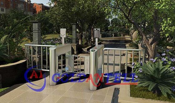 Swing Barrier Gate with Face Recognition RFID 20K Database DC12V 5W