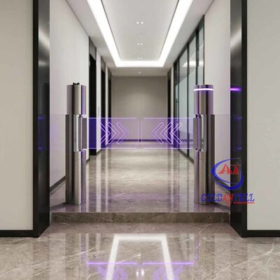 900 mm di larghezza di passaggio pedinale giroscopio traslocabile porta d'altalena a sensore alta resistenza RFID QR per la hall di transito CE