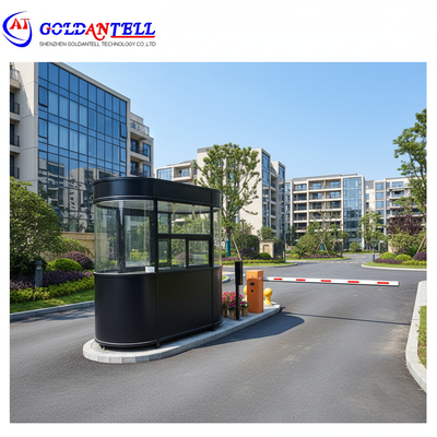 320 kg a 550 kg Peso lordo Security Guard Booth in 1500x2400mm o Panelli compositi in legno di alluminio e acciaio di dimensioni personalizzate