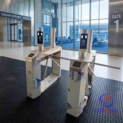 Scanner di impronte digitali o badge multi-tecnologia, checkpoint a rotore a livello vita per aree riservate ai dipendenti