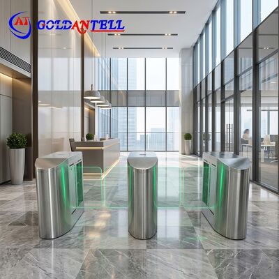 Segreteria veloce Riconoscimento facciale Carta RFID Porta scorrevole ad alta velocità Servomotore 304SS