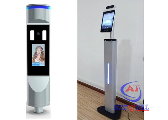Temperatura corporea che misura il cancello girevole facciale di riconoscimento con partecipazione di tempo di biometria di Digital Touchless della macchina fotografica 3d