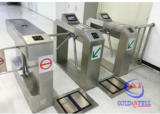 Densamente cancello girevole di altezza della vita di accesso del TCP/IP di 1.5mm singolo dell'entrata astuta dei electrics ESD con il sistema di sicurezza del nfc