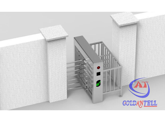 I cancelli girevoli pieni direzionali di altezza SUS304 della Bi delle toilette pubbliche conia funzionato