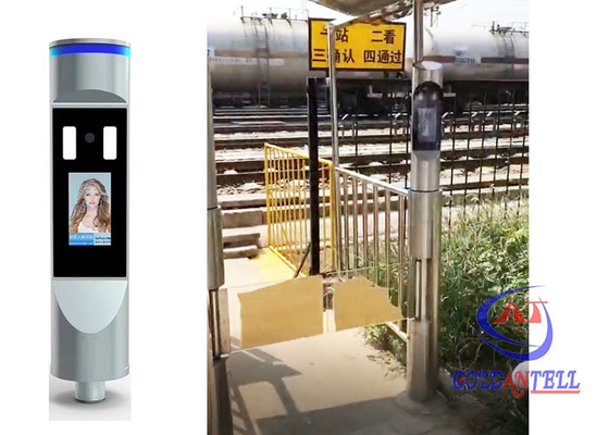 Cancello girevole cilindrico automatico di riconoscimento di fronte di Smart Card per l'aeroporto dell'ufficio