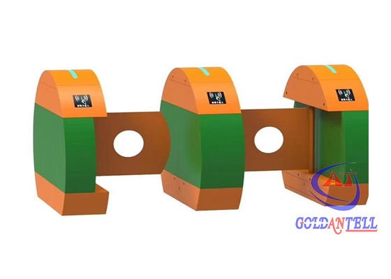 High Security 304 Stainless Steel Anti-pinch Kids Swing Barrier Gates Customizd Logo Color Available