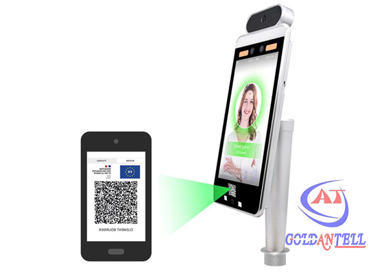 Il QR Code di WIFI prende le impronte digitali all'analizzatore della temperatura del riconoscimento di fronte della macchina di partecipazione