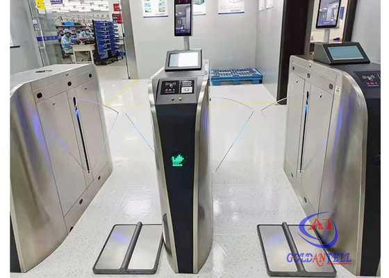 Sistema del cancello girevole del portone ESD del tester del controllo di accesso SUS304 IP54 ESD