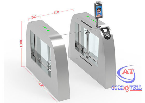 Alta sicurezza facciale del cancello girevole di riconoscimento del controllo di accesso di sicurezza con la macchina fotografica termica
